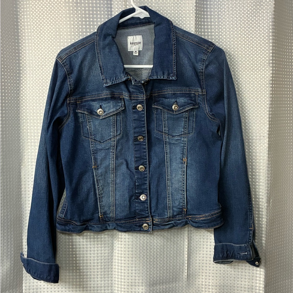 Kensie Dark Blue Jean Jacket